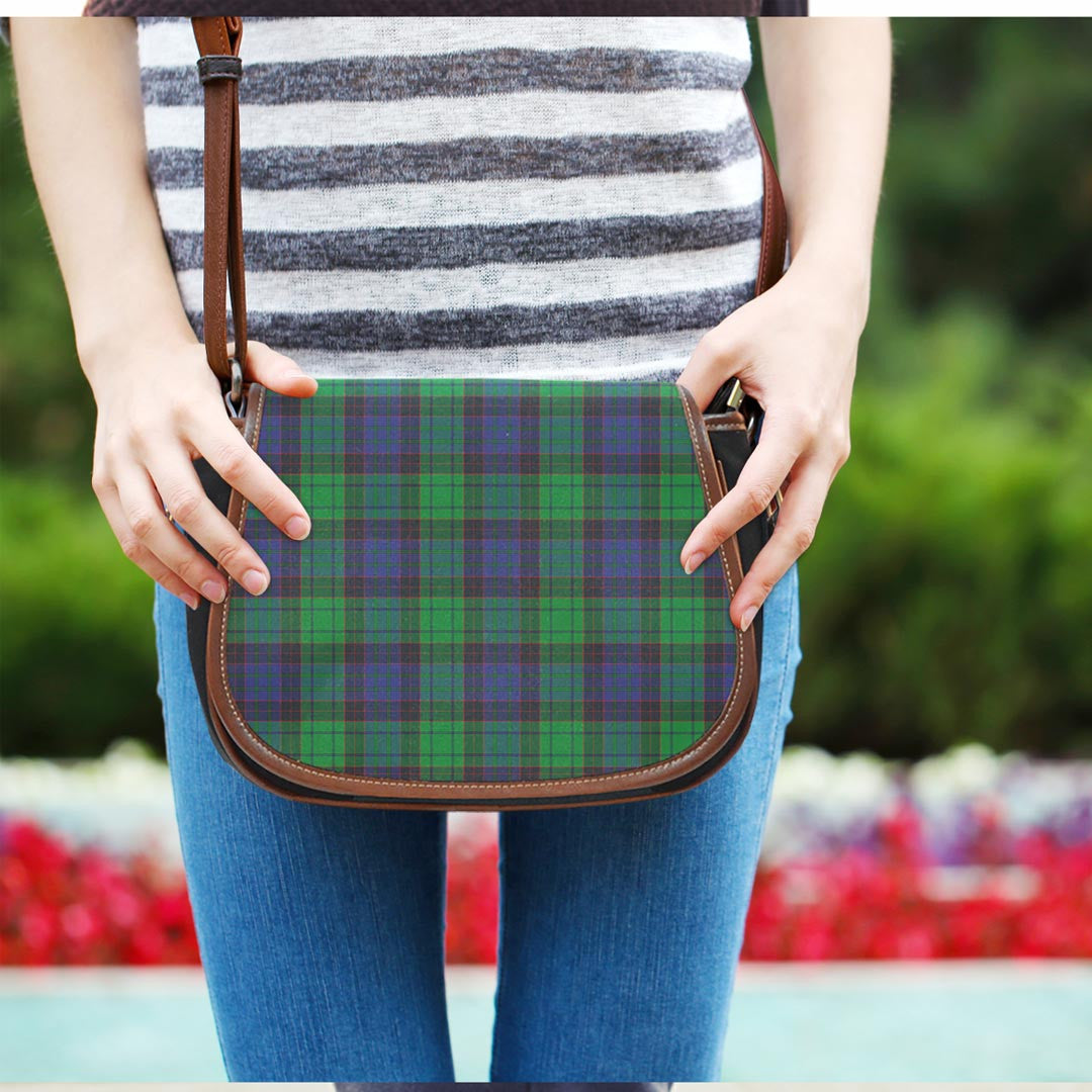 Stewart Old Modern Tartan Plaid Saddle Bag