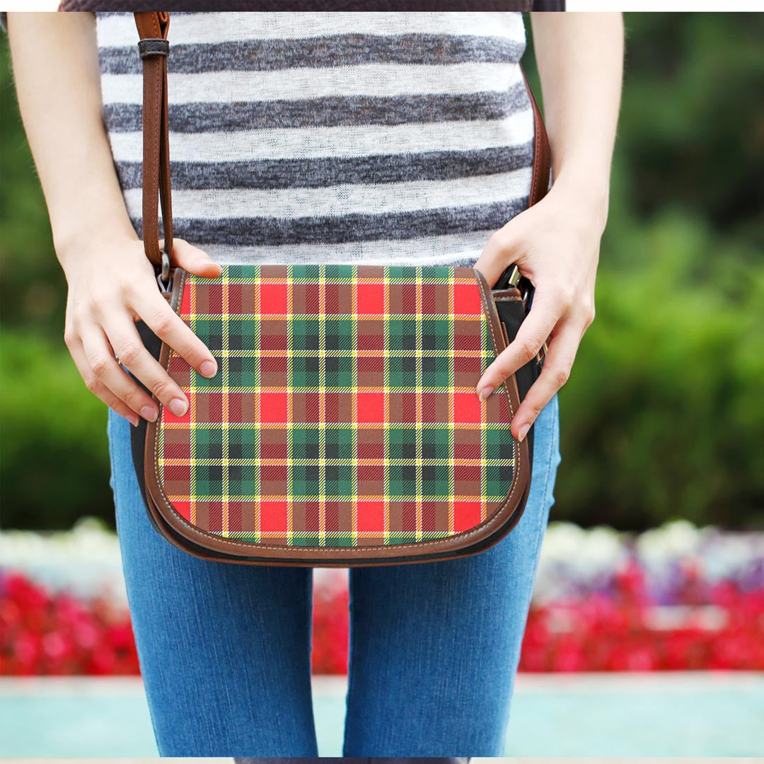 MacLachlan Hunting Modern Tartan Plaid Saddle Bag