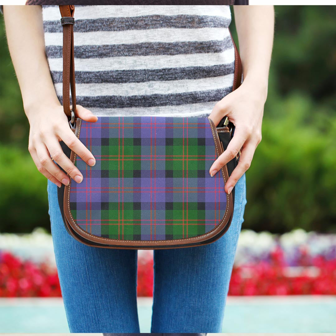 Blair Modern Tartan Plaid Saddle Bag