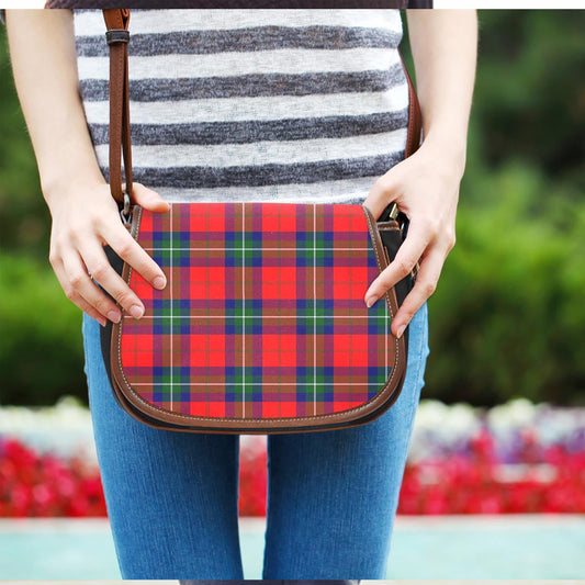 Ruthven Modern Tartan Plaid Saddle Bag