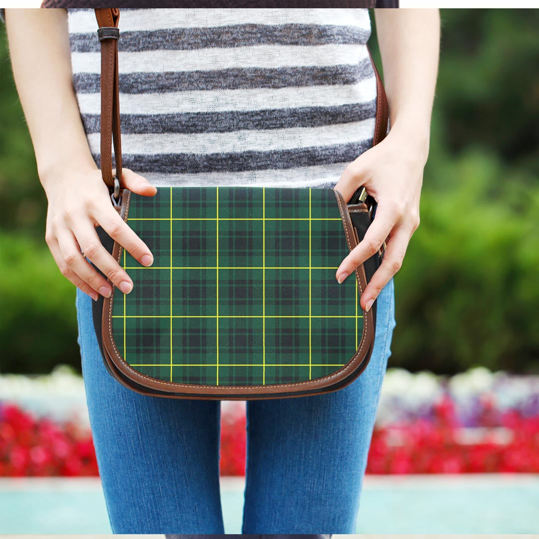 MacArthur Modern Tartan Plaid Saddle Bag