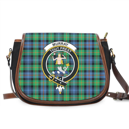 Murray of Atholl Ancient Tartan Crest Saddle Bag