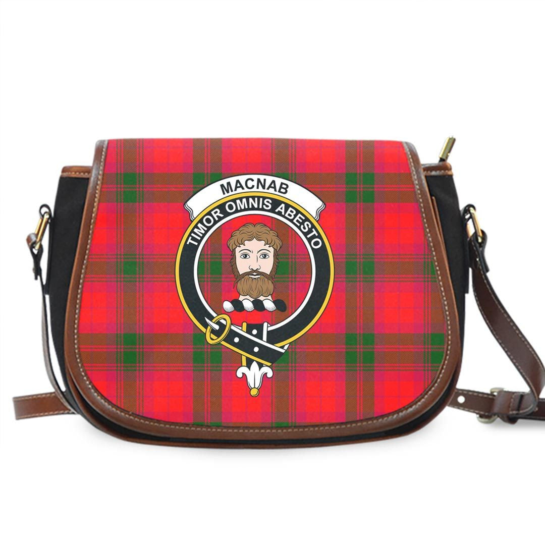 MacNab Modern Tartan Crest Saddle Bag