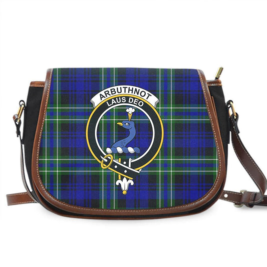 Arbuthnot Modern Tartan Crest Saddle Bag