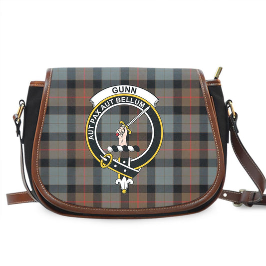 Gunn Weathered Tartan Crest Saddle Bag