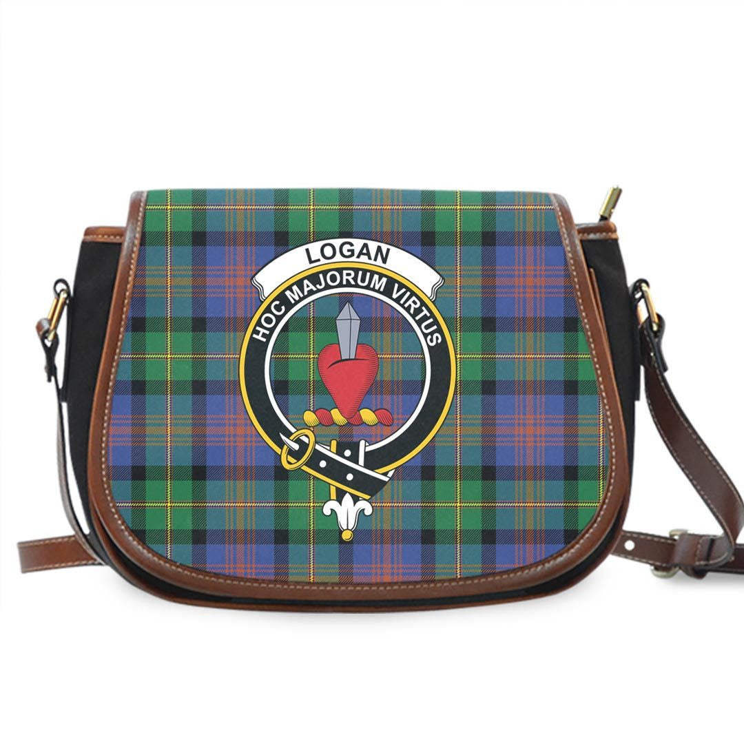 Logan Ancient Tartan Crest Saddle Bag