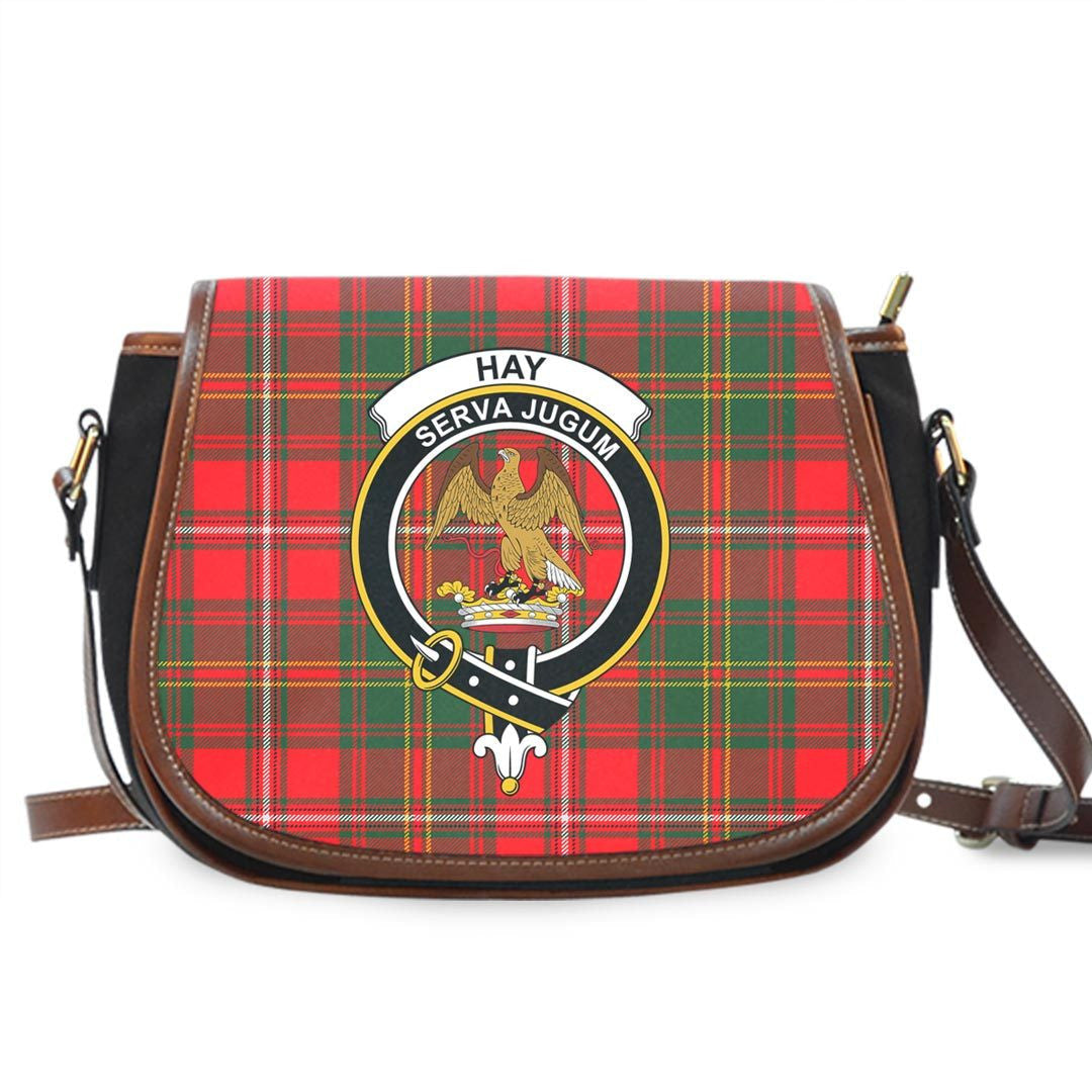 Hay Modern Tartan Crest Saddle Bag