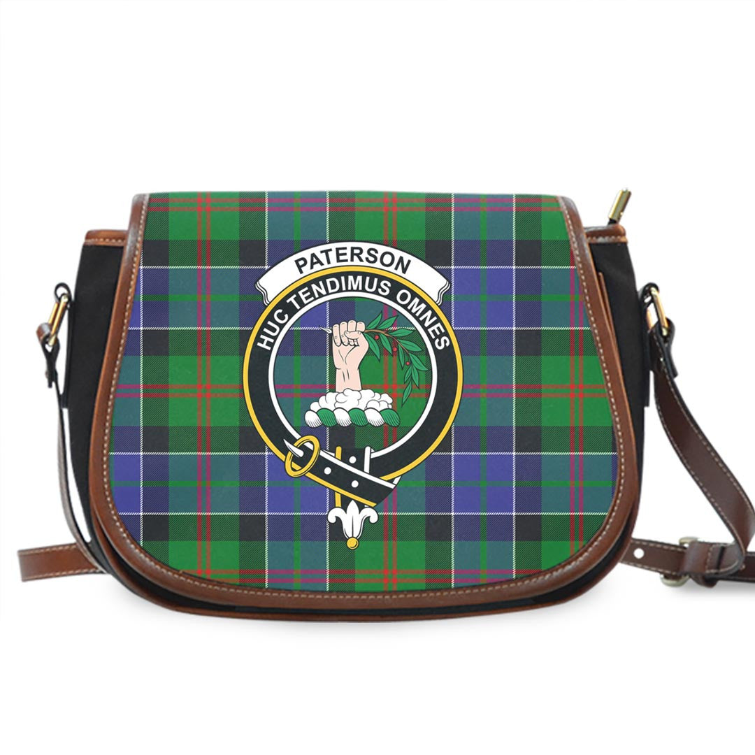 Paterson Tartan Crest Saddle Bag