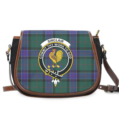 Sinclair Hunting Modern Tartan Crest Saddle Bag