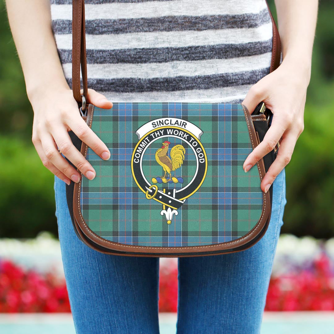 Sinclair Hunting Ancient Tartan Crest Saddle Bag