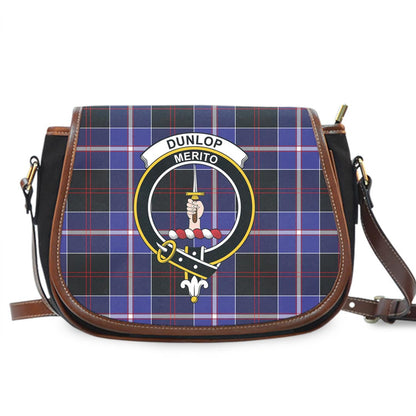 Dunlop Modern Tartan Crest Saddle Bag