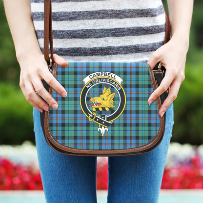 Campbell of Cawdor Ancient Tartan Crest Saddle Bag