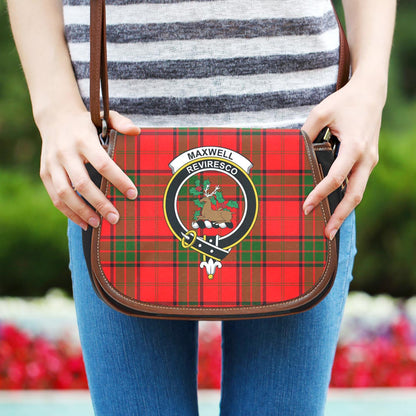 Maxwell Modern Tartan Crest Saddle Bag