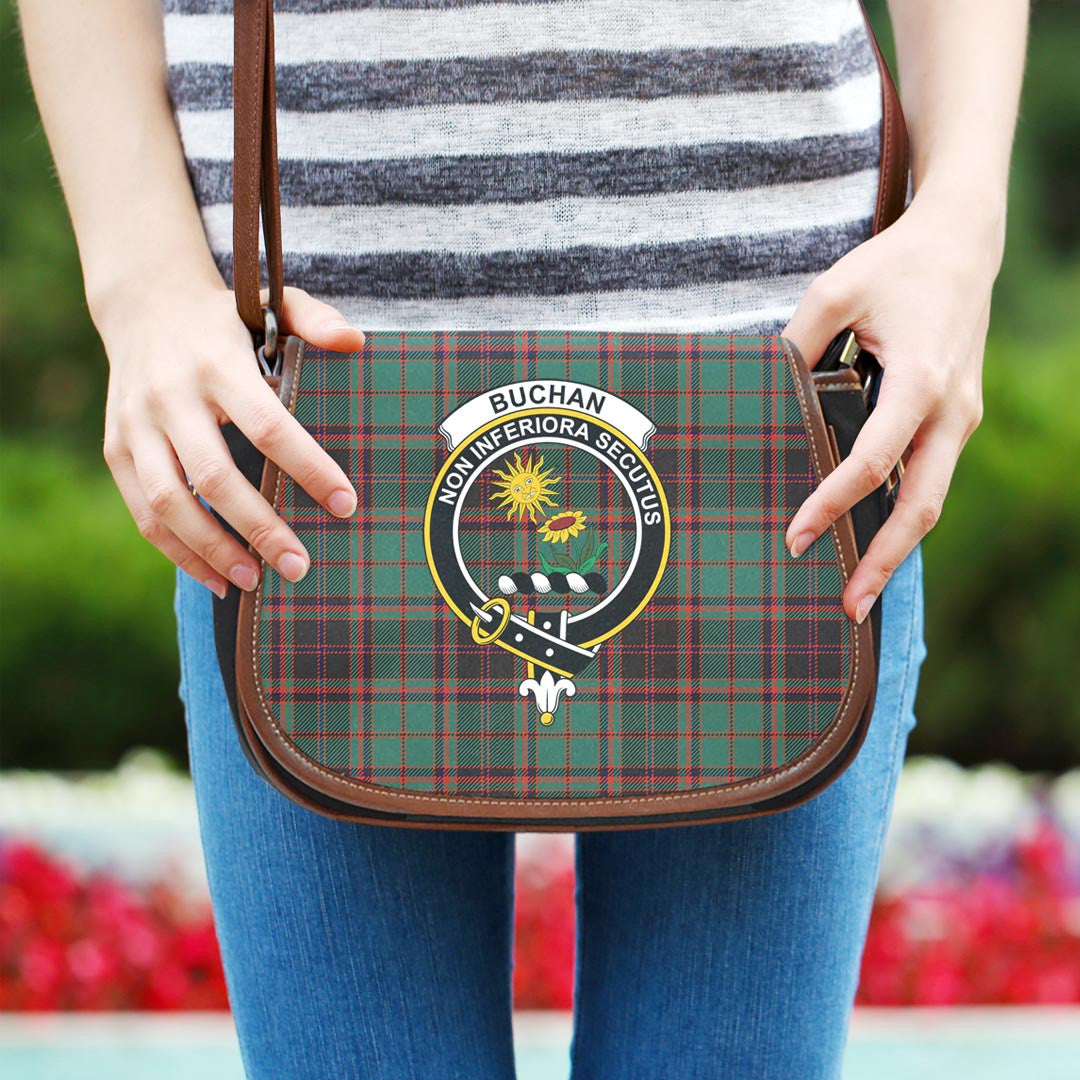 Buchan Ancient Tartan Crest Saddle Bag