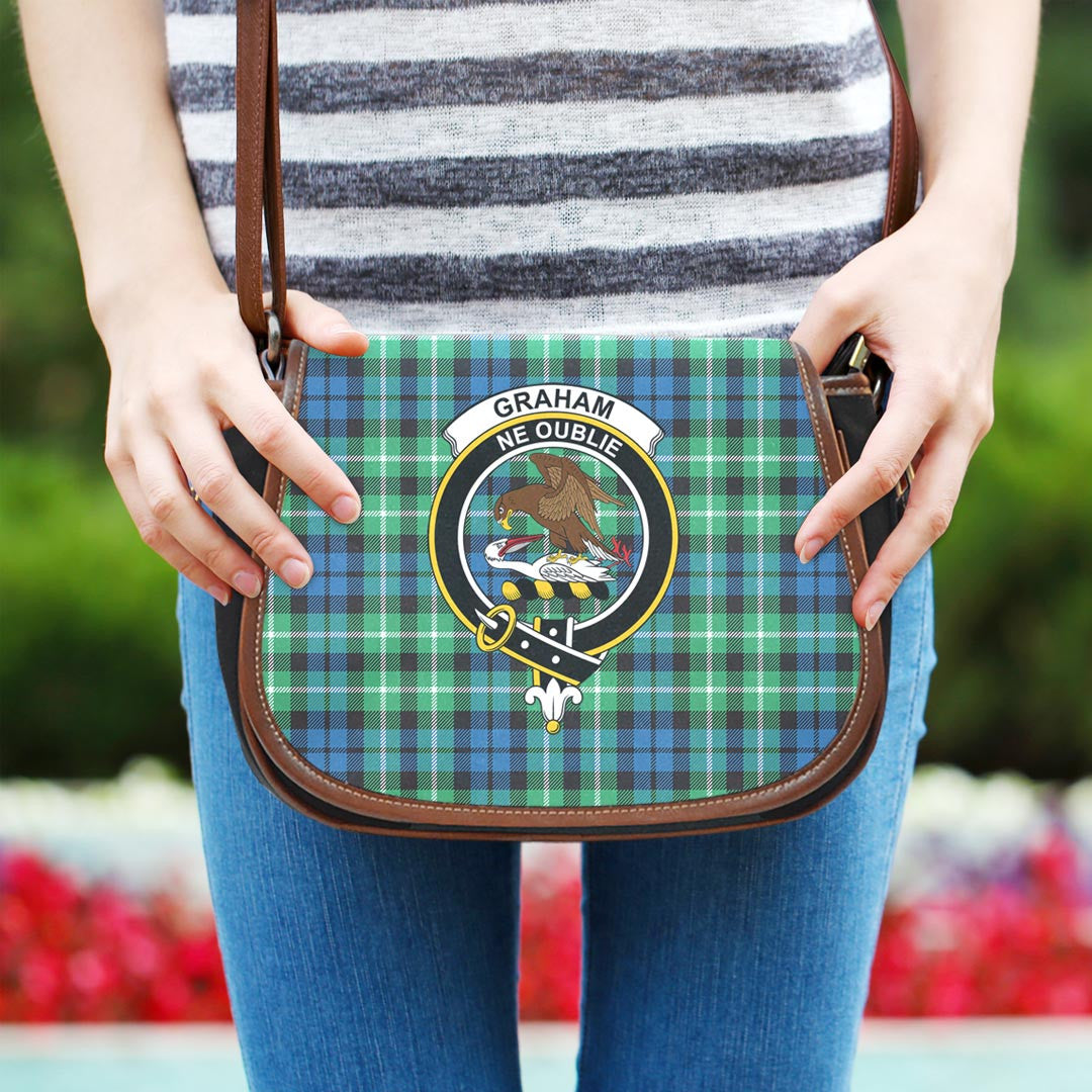 Graham of Montrose Ancient Tartan Crest Saddle Bag