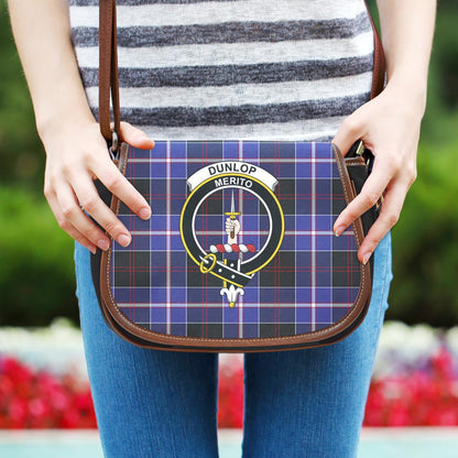 Dunlop Modern Tartan Crest Saddle Bag