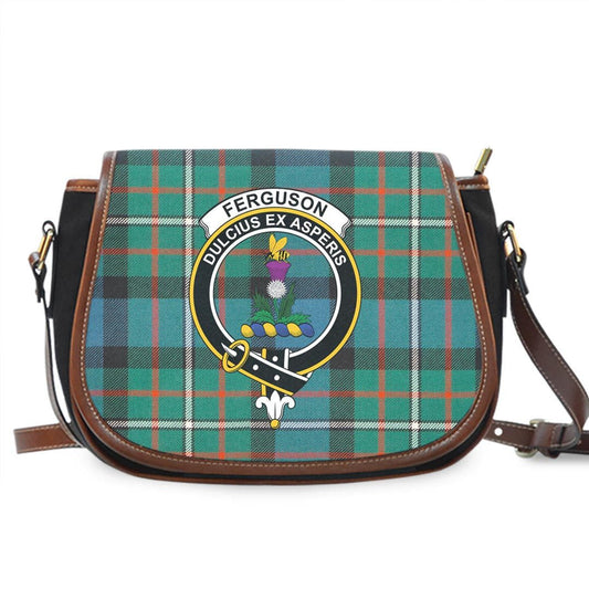 FERGUSON ANCIENT Tartan Crest Saddle Bag