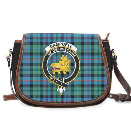 Campbell of Cawdor Ancient Tartan Crest Saddle Bag