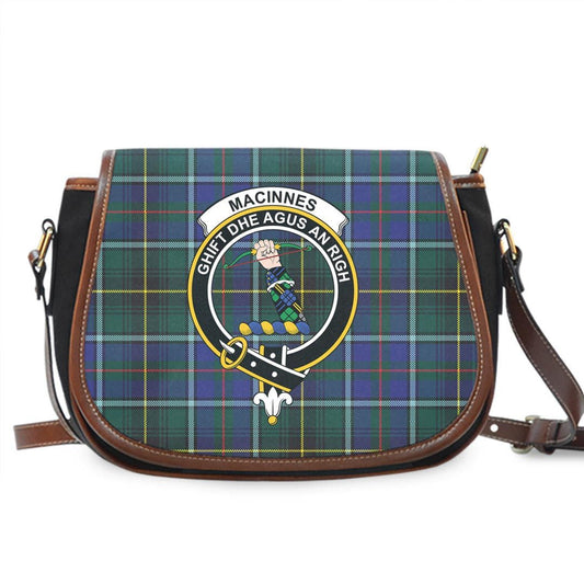 MacInnes Modern Tartan Crest Saddle Bag