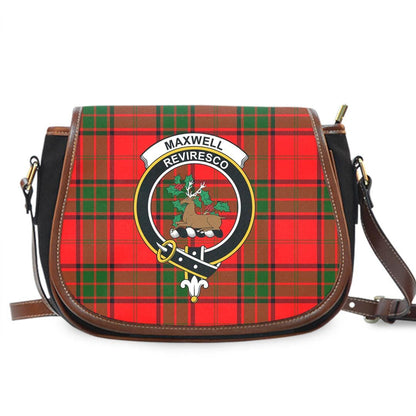 Maxwell Modern Tartan Crest Saddle Bag