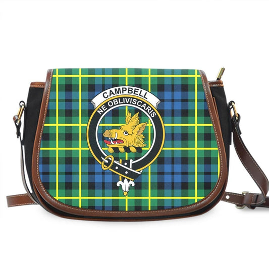 Campbell of Breadalbane Ancient Tartan Crest Saddle Bag