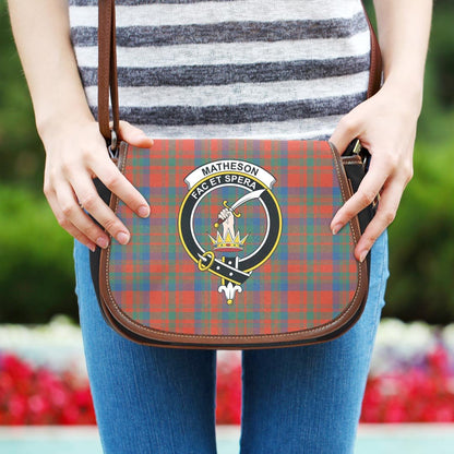 Matheson Ancient Tartan Crest Saddle Bag