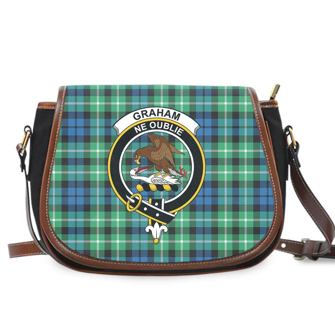 Graham of Montrose Ancient Tartan Crest Saddle Bag