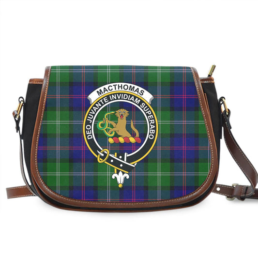 MacThomas Modern Tartan Crest Saddle Bag