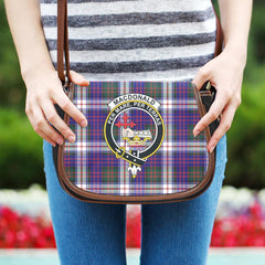 MacDonald Dress Modern Tartan Crest Saddle Bag
