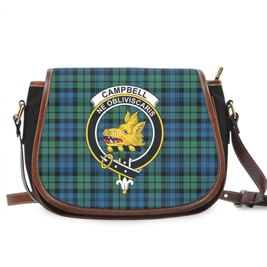 Campbell Ancient 02 Tartan Crest Saddle Bag