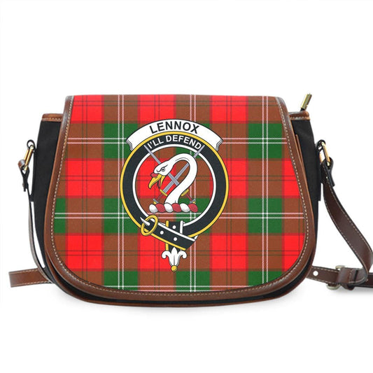 Lennox Modern Tartan Crest Saddle Bag