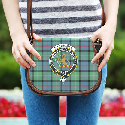 MacThomas Ancient Tartan Crest Saddle Bag