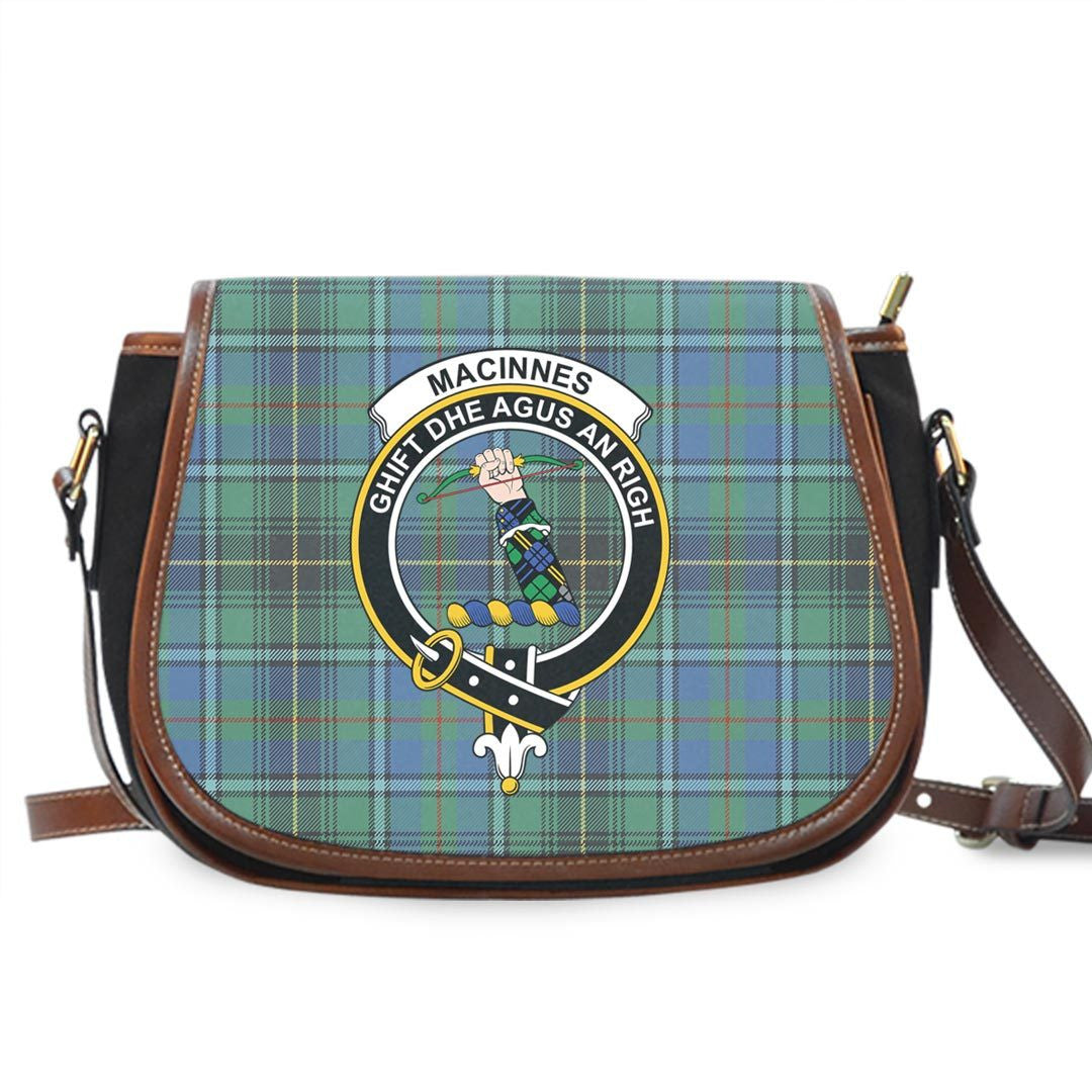 MacInnes Ancient Tartan Crest Saddle Bag