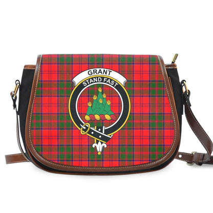 Grant Modern Tartan Crest Saddle Bag