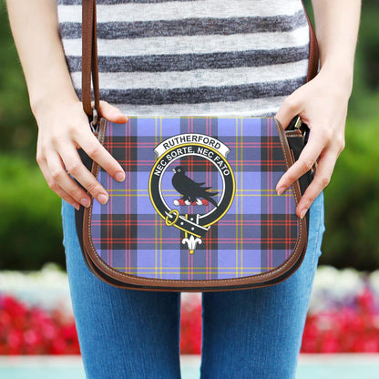 Rutherford Tartan Crest Saddle Bag