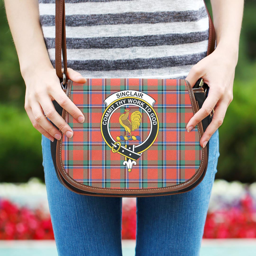 Sinclair Ancient Tartan Crest Saddle Bag