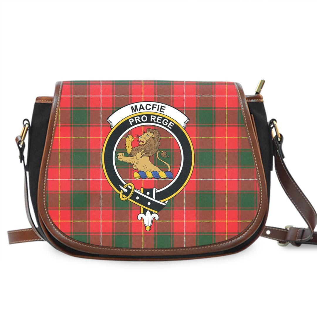 MacFie Tartan Crest Saddle Bag