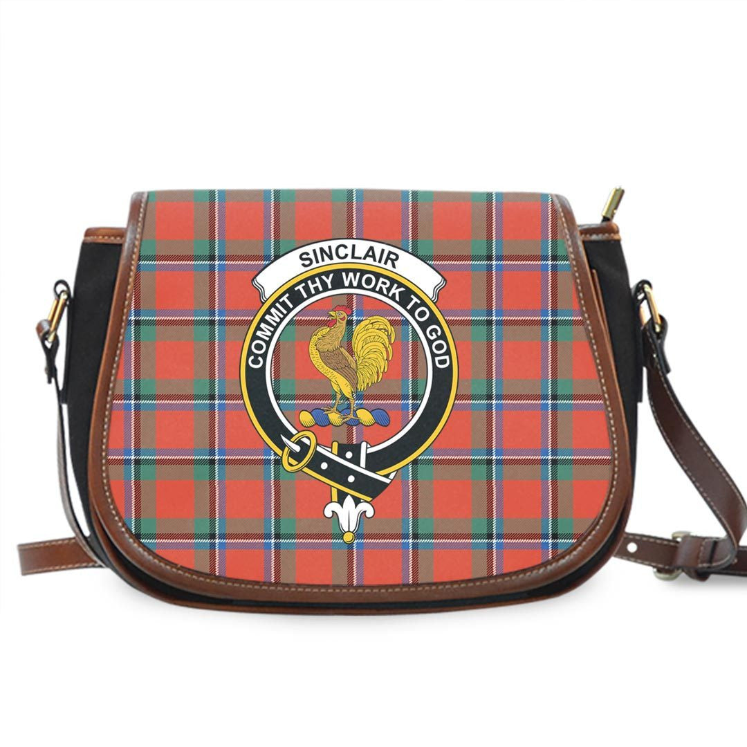 Sinclair Ancient Tartan Crest Saddle Bag