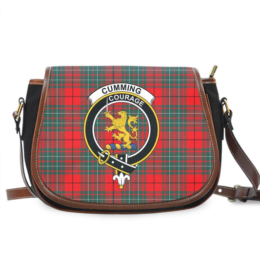 Cumming Modern Tartan Crest Saddle Bag