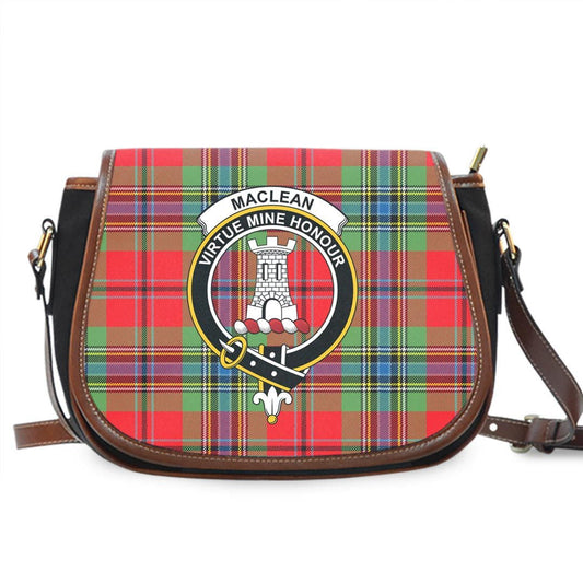 MacLean of Duart Modern Tartan Crest Saddle Bag