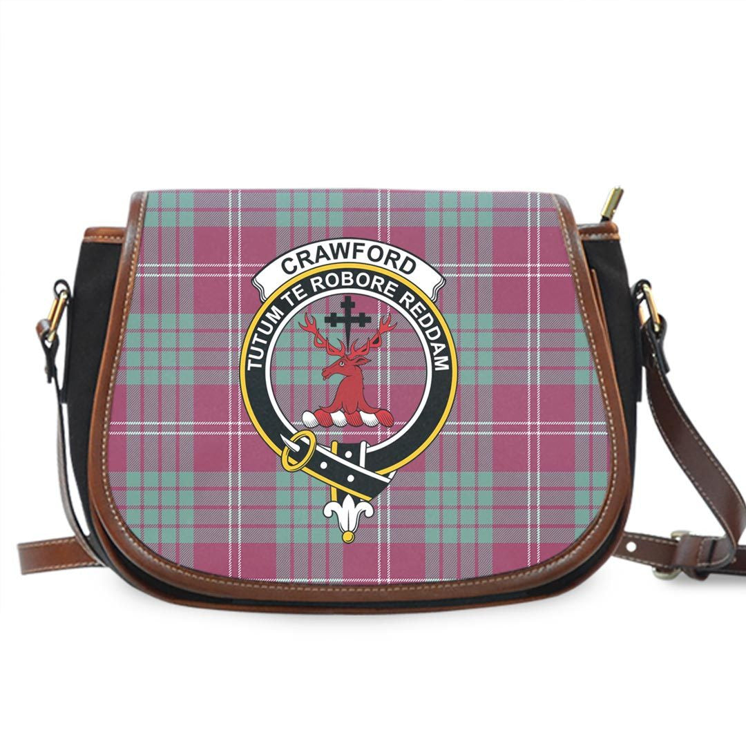 Crawford Ancient Tartan Crest Saddle Bag