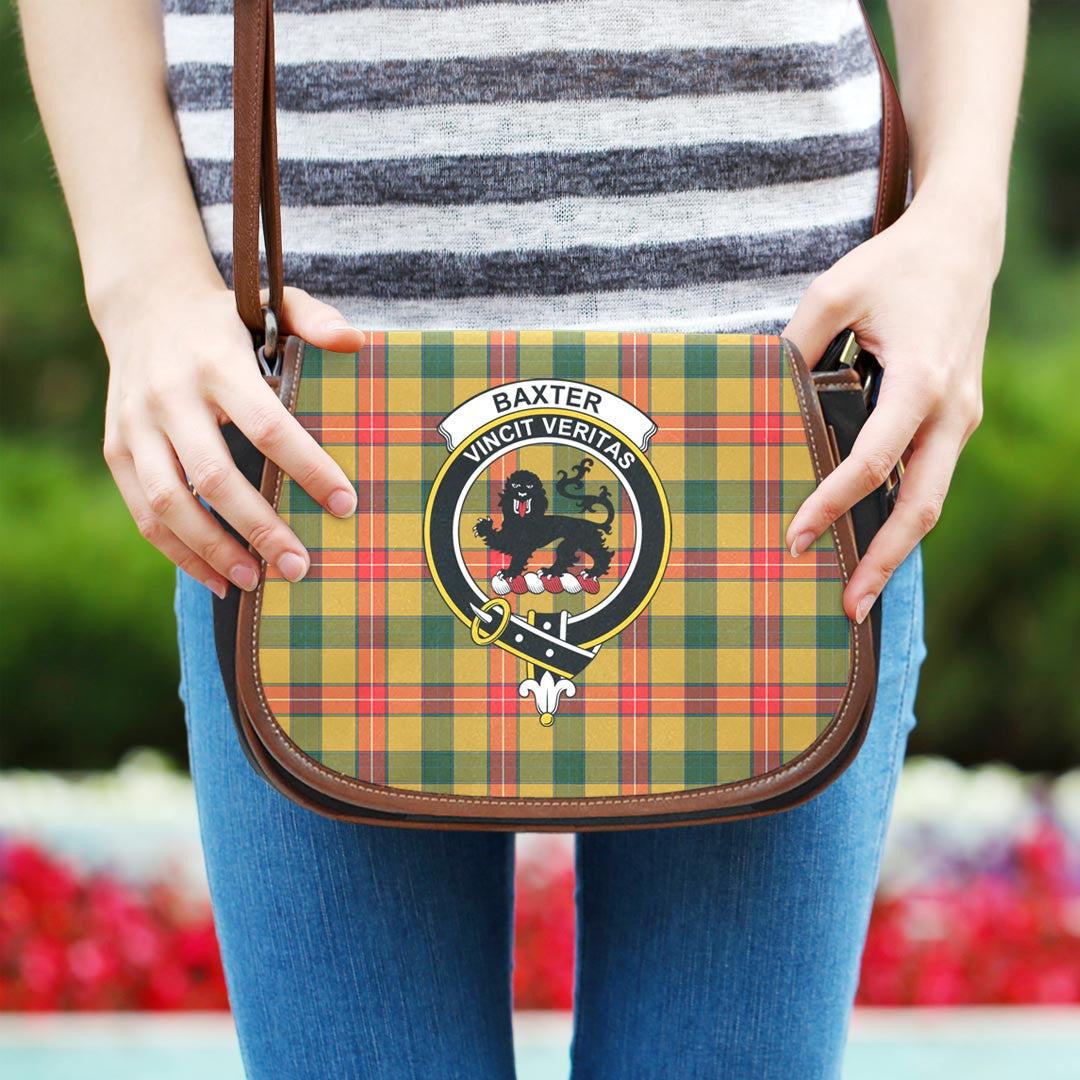 Baxter Modern Tartan Crest Saddle Bag