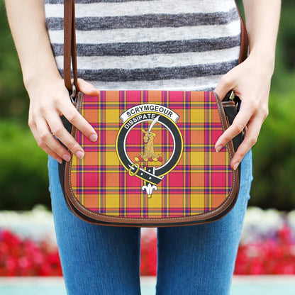 Scrymgeour Tartan Crest Saddle Bag