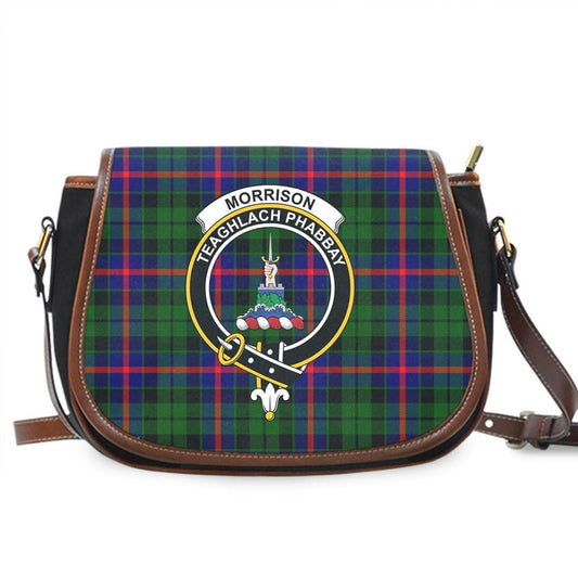 Morrison Modern Tartan Crest Saddle Bag