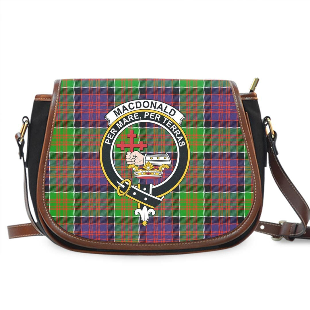 MacDonald of Clanranald Tartan Crest Saddle Bag