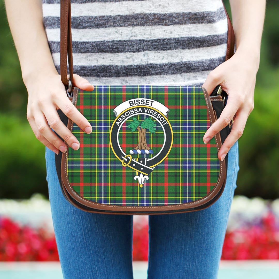 Bisset Tartan Crest Saddle Bag