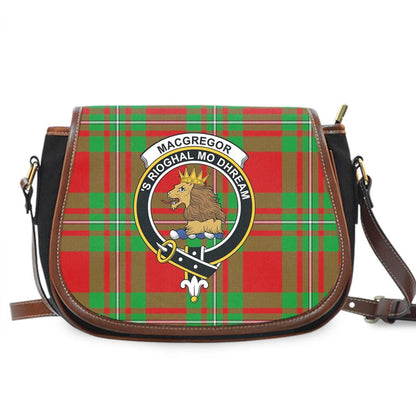 MacGregor Modern Tartan Crest Saddle Bag