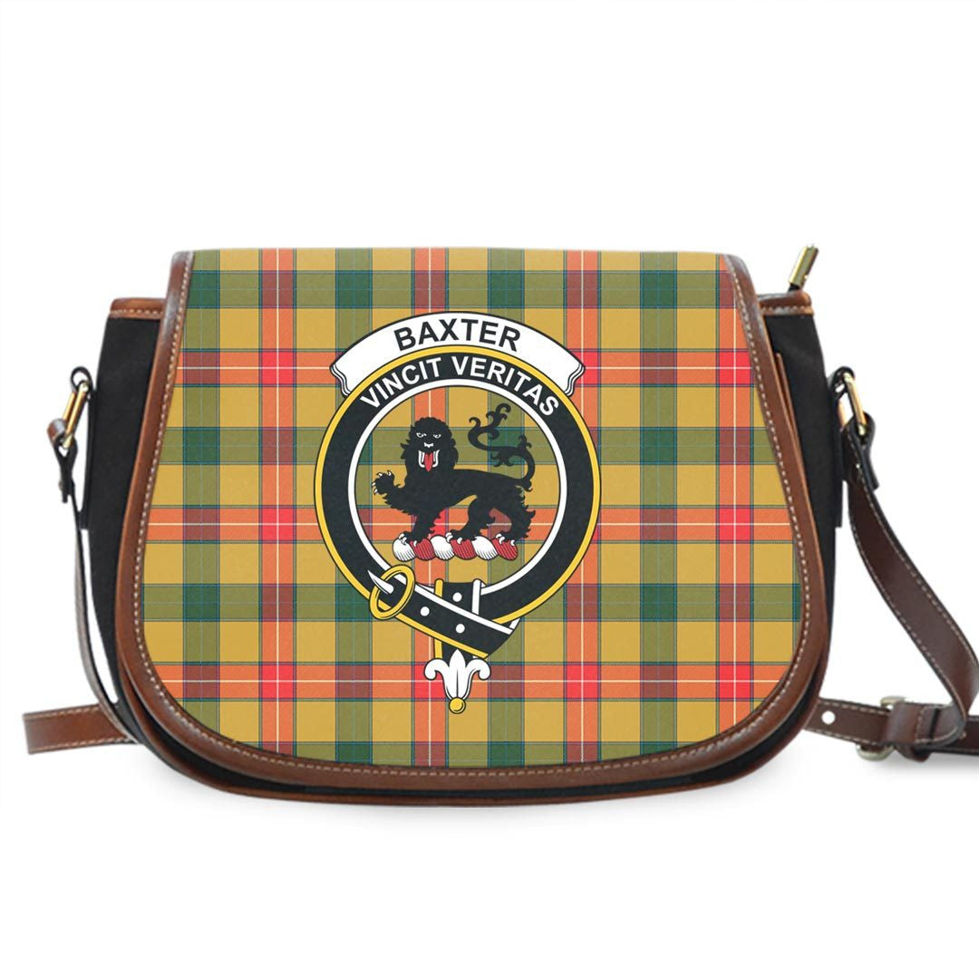 Baxter Modern Tartan Crest Saddle Bag