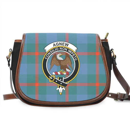 Agnew Ancient Tartan Crest Saddle Bag