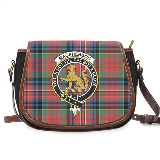 MacPherson Ancient Tartan Crest Saddle Bag